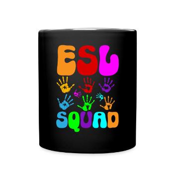 Lehrkraft Englisch Zweitsprache Fremdsprache - Tasse einfarbig - Schwarz - Vorne