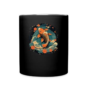 Koi Poisson Koï Carpe Koi Jardin Koi Étang Koi - Mug uni - noir - Devant