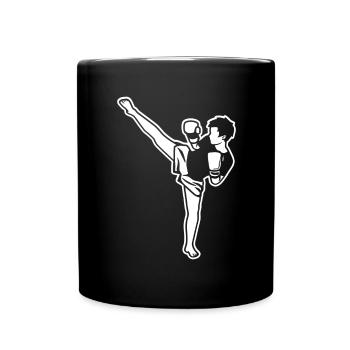 Kidboxer Junge - Tasse einfarbig - Schwarz - Vorne