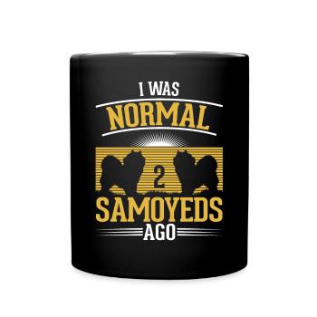 Samoyed Sled Dog Samoyed - Full Colour Mug - black - Front