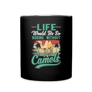 Camel Gift Dromedary Camel Large Camel - Full Colour Mug - black - Front