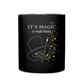 Illusionniste Tour de magie Chapeau de sorcier Magicien - Mug uni - noir - Devant