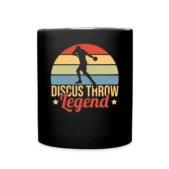 Discus Throw Discus Thrower cadeau - Mug uni - noir - Devant