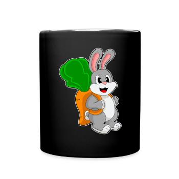École de sac à dos lapin étudiant - Mug uni - noir - Devant
