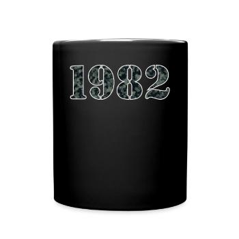 Strong 1982 Military Birth Year Design - Full Colour Mug - black - Front