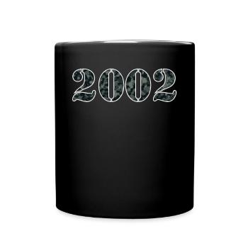 Conception militaire 2002 année de naissance cadeau - Mug uni - noir - Devant
