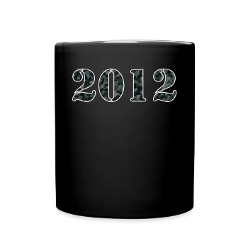 2012 Geburtsjahr Militäroptik Geschenkidee - Tasse einfarbig - Schwarz - Vorne