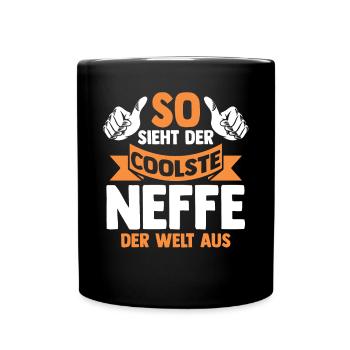 Coolste Neffe - Tasse einfarbig - Schwarz - Vorne