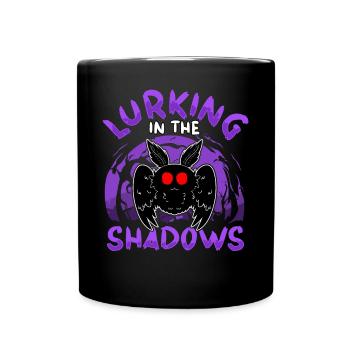 Mothman Crypttide Cryptozoology - Full Colour Mug - black - Front