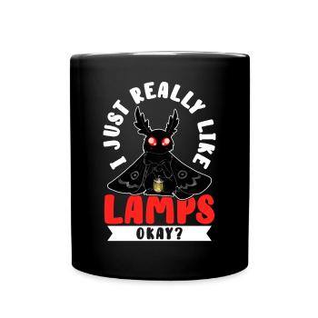 Mothman Crypttide Cryptozoology - Full Colour Mug - black - Front