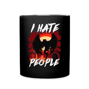 Mothman Crypttide Cryptozoology - Full Colour Mug - black - Front