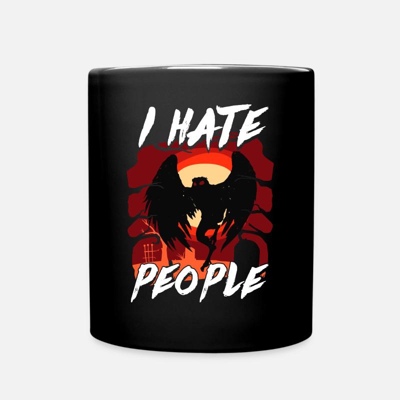 Mothman Kryptide Kryptozoologie - Tasse einfarbig - Schwarz