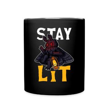 Mothman Crypttide Cryptozoology - Full Colour Mug - black - Front