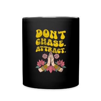 Meditation - Tasse einfarbig - Schwarz - Vorne