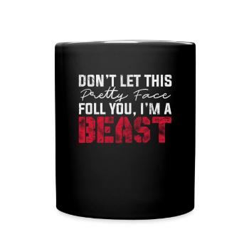 Wrestling - Tasse einfarbig - Schwarz - Vorne