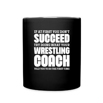 Wrestling Wrestler Fight Wrestling Ringer Gift - Full Colour Mug - black - Front