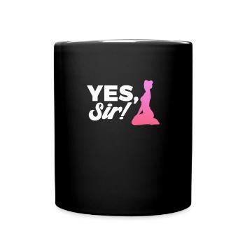 Sadomaso BDSM Femdom SM Sado Maso Gift - Full Colour Mug - black - Front