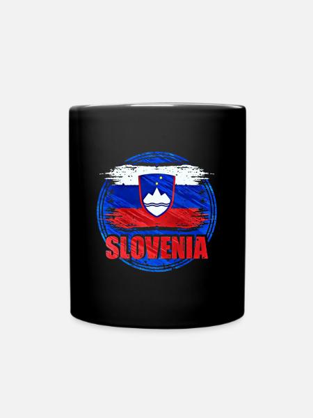 Slowenien - Tasse einfarbig - Schwarz