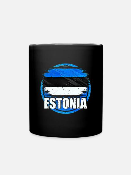 Estonie - Mug uni - noir