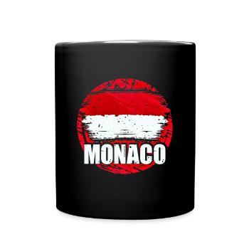 Monaco - Full Colour Mug - black - Front