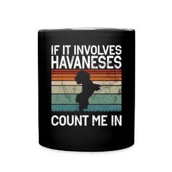 Cadeaux pour les amoureux des chiens bichons havanais - Mug uni - noir - Devant