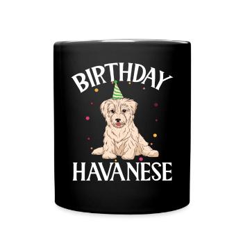 Cadeaux pour les amoureux des chiens bichons havanais - Mug uni - noir - Devant