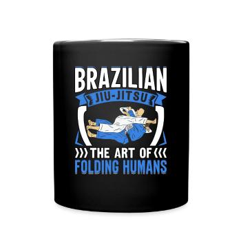 Jiu-Jitsu brésilien : l’art de plier les humains - Mug uni - noir - Devant