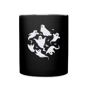 Halloween Party Funny Halloween Ghost - Full Colour Mug - black - Front