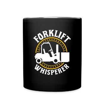 Forklift Operator Funny Forklift Driver Forklift W - Tasse einfarbig - Schwarz - Vorne