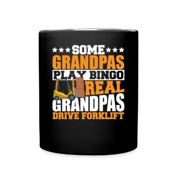 Forklift Driver Men Grandpas Drive Forklift Grandf - Full Colour Mug - black - Front