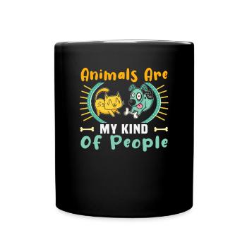 Hunderettungs Designs Für Tierrechtsaktivisten - Tasse einfarbig - Schwarz - Vorne