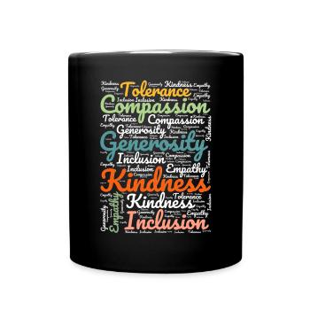 Weltfreundlichkeitstag - World Kindness Day - Full Colour Mug - black - Front