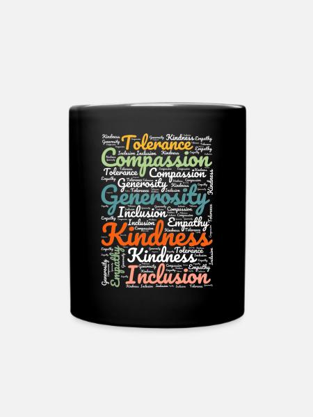 Weltfreundlichkeitstag - World Kindness Day - Full Colour Mug - black