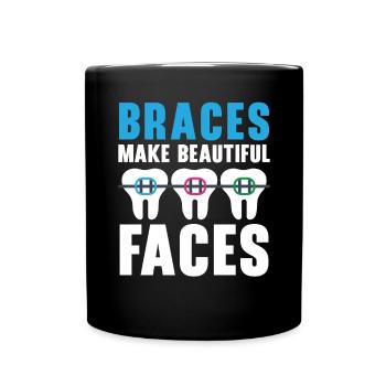 Orthodontic Assistant Job Dental Teeth Dentist - Full Colour Mug - black - Front
