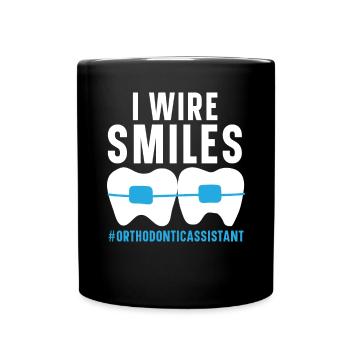 Orthodontic Assistant Job Dental Teeth Dentist - Full Colour Mug - black - Front