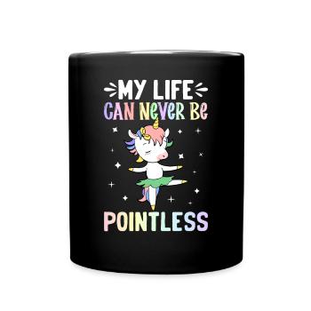 Funny Ballet Dance Ballerina - Full Colour Mug - black - Front