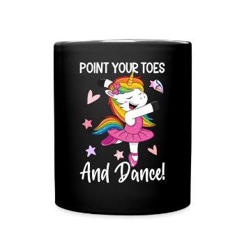Ballett Tanz Ballerina - Tasse einfarbig - Schwarz - Vorne