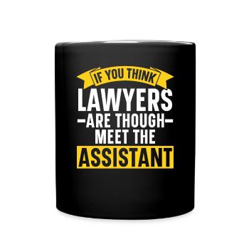 Assistante juridique Profession d’étudiante en droit Parajuriste - Mug uni - noir - Devant