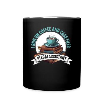 Juristischer Assistent Jurastudent Beruf Rechtsanwaltsfachangestellte - Tasse einfarbig - Schwarz - Vorne