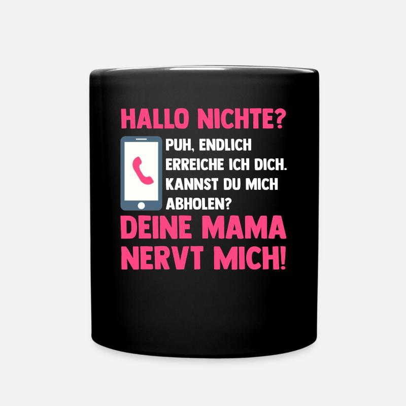 Tante Paten Onkel - Tasse einfarbig - Schwarz