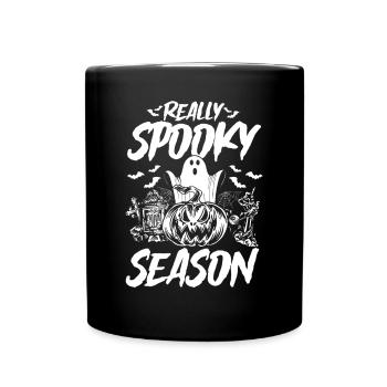 Halloween Really Spooky Season - Funny Halloween P - Full Colour Mug - black - Front