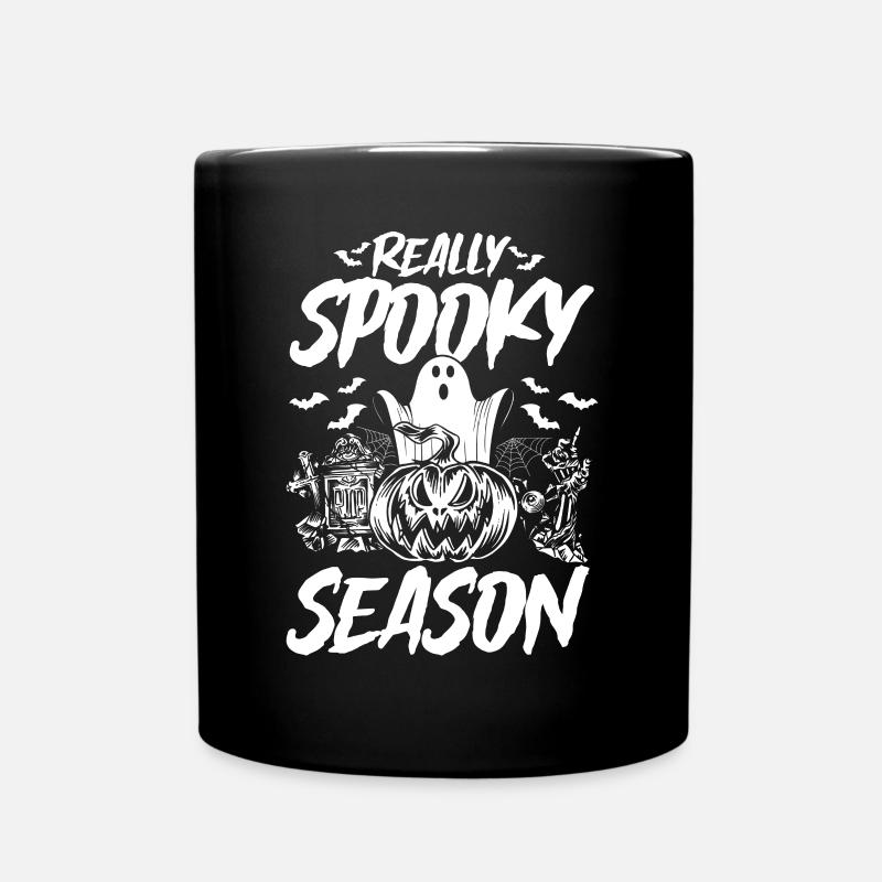 Halloween Really Spooky Season - Funny Halloween P - Tasse einfarbig - Schwarz