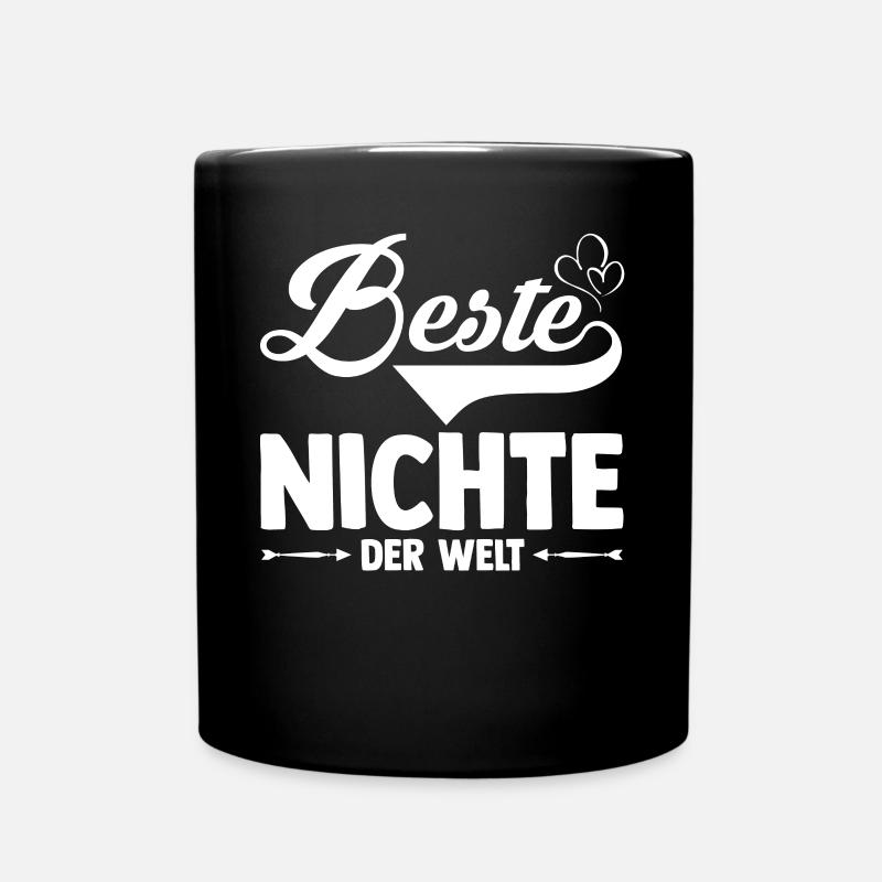 Beste Nichte Der Welt - Tasse einfarbig - Schwarz