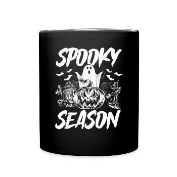 Halloween Spooky Season - Funny Halloween Party - Tasse einfarbig - Schwarz - Vorne