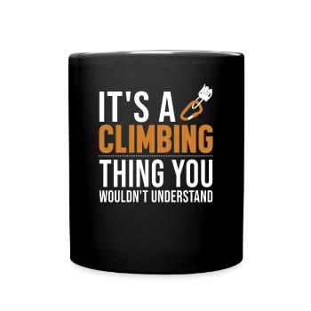 C’est un truc d’escalade Sportklettern Speedklettern - Mug uni - noir - Devant