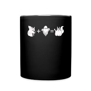 Squirrel + Ghost = Halloween Ghost Squirrel - Tasse einfarbig - Schwarz - Vorne