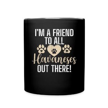 Cadeaux pour les amoureux des chiens bichons havanais - Mug uni - noir - Devant