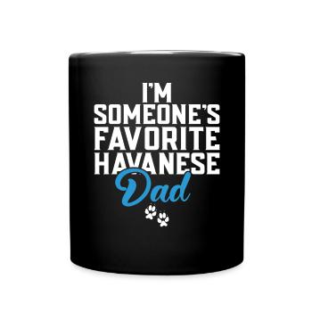Cadeaux pour les amoureux des chiens bichons havanais - Mug uni - noir - Devant