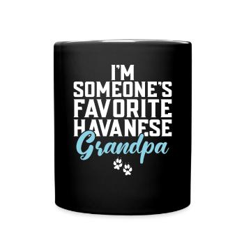 Cadeaux pour les amoureux des chiens bichons havanais - Mug uni - noir - Devant