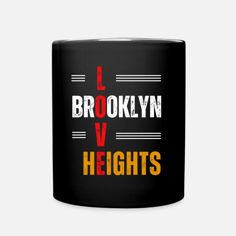 Love Brooklyn Heights - Full Colour Mug - black